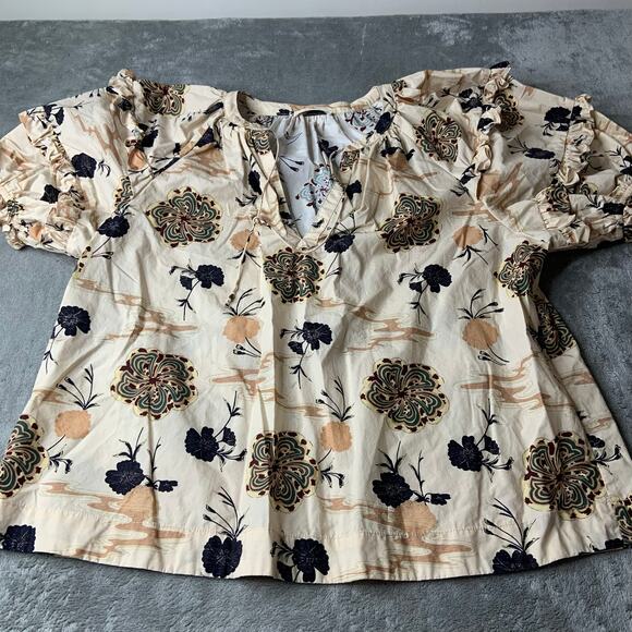 Ulla Johnson - Mari Top in Daisy 100% Cotton Size 8 Medium - Picture 2 of 7